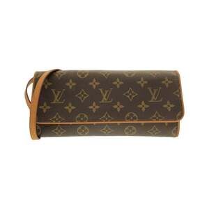 LOUIS VUITTON Authentic Brown Monogram Pochette Shoulder Bag